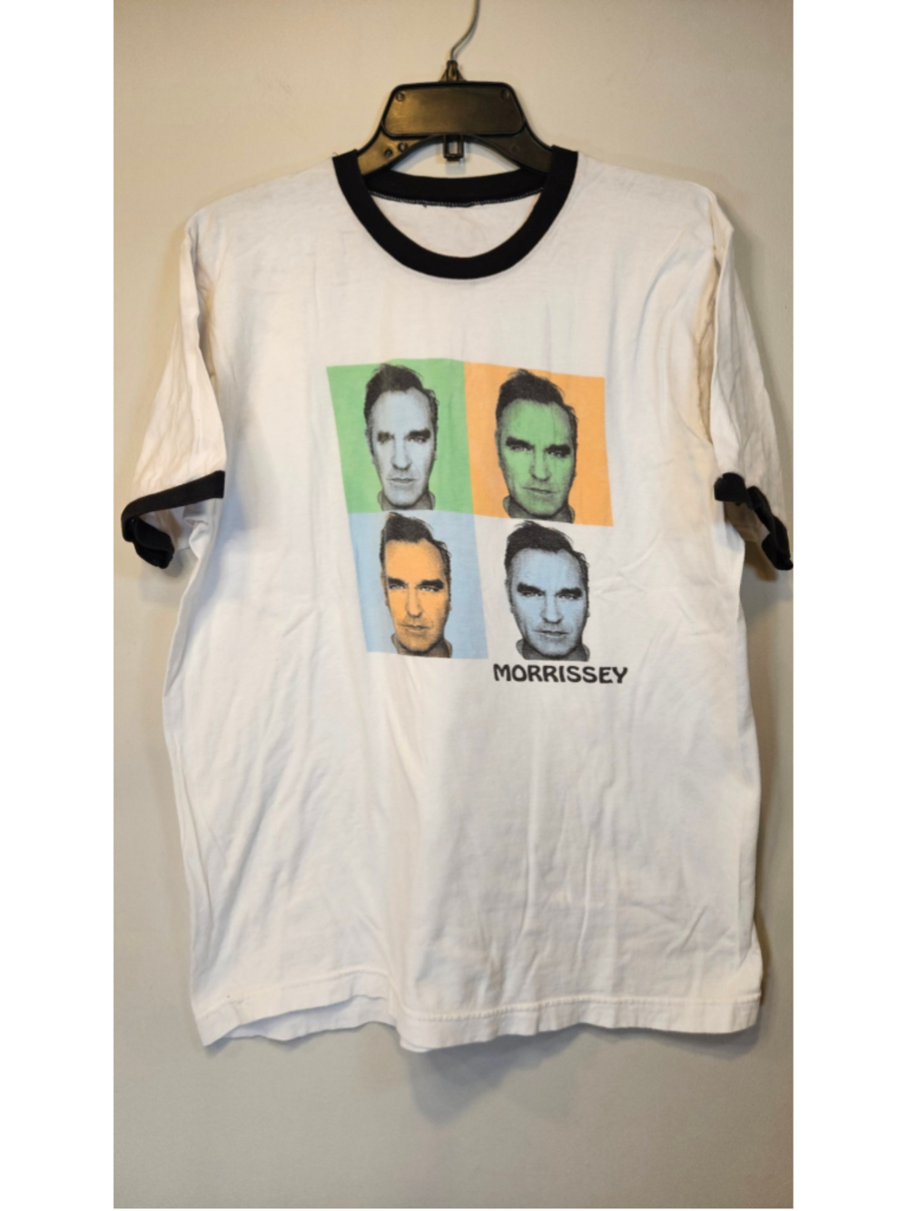 Morrissey Ringer T Shirt Pop Art Portrait Graphic Indie Rock Band Tee